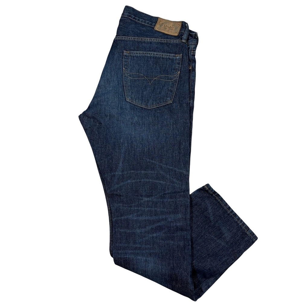 Polo Ralph Lauren Varick Jeans Mens 33x30 Slim‎ Straight 5 Pocket Denim